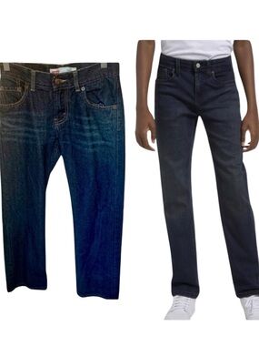LEVI’S 514 Slim Straight Leg Boys Dark Wash Jeans Size 10